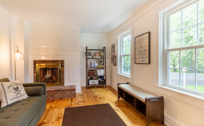 Fireplace, Interior, Wood Texture Flooring