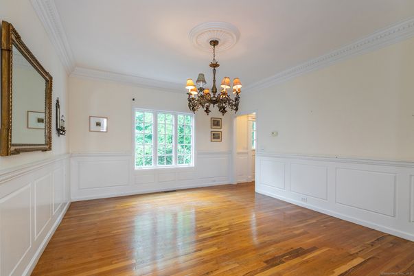 Chandelier, Empty room, Interior, Wood Texture Flooring
