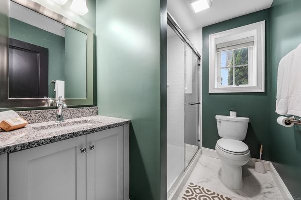 Bathroom, Glass Shower, Interior, Marble