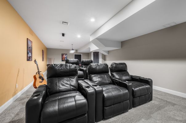Home Theatre Room, Interior, Recessed Lighting, Theatre Room