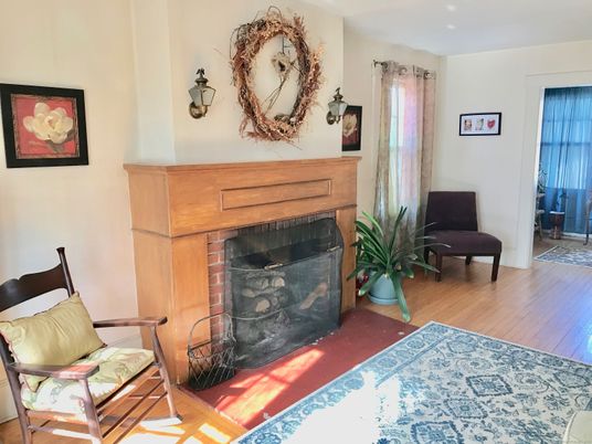 Fireplace, Interior, Wood Texture Flooring