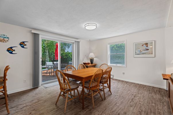 Dining room, Interior, Wood Texture Flooring