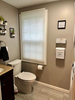 Bathroom, Interior, Wood Texture Flooring
