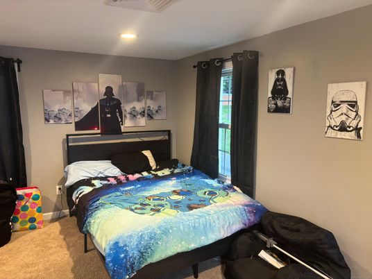 Bedroom, Interior, Recessed Lighting