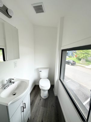 Bathroom, Interior, Wood Texture Flooring