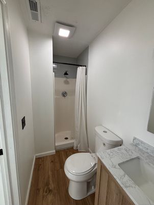 Bathroom, Interior, Wood Texture Flooring