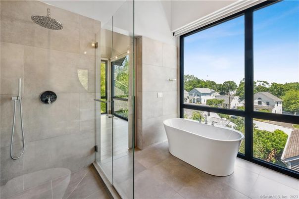 Bathroom, Free Standing Baths, Glass Shower, Interior