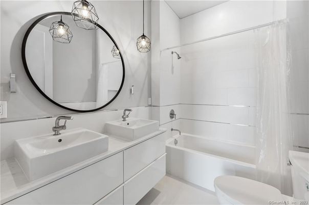 Bathroom, Dual Sink Vanities, Interior, Pendant Lights