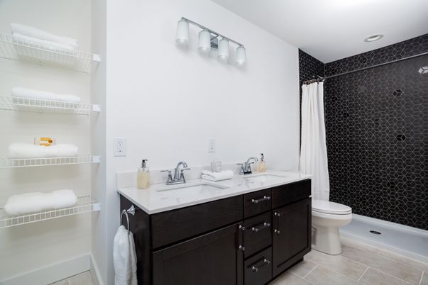 Bathroom, Interior, Recessed Lighting
