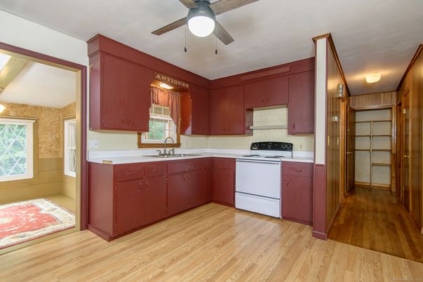 Interior, Kitchen, Wood Texture Flooring