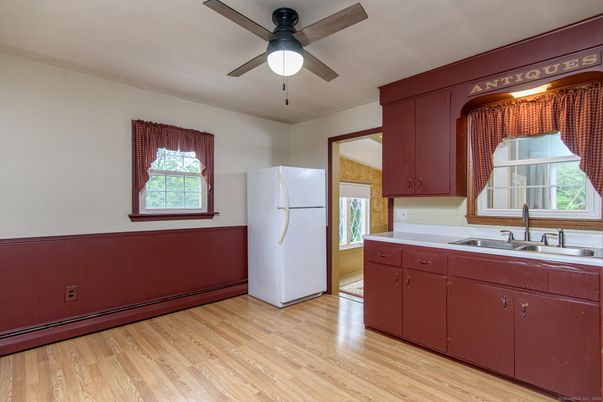 Interior, Kitchen, Wood Texture Flooring