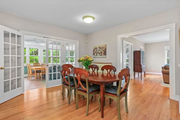 Dining room, Interior, Wood Texture Flooring