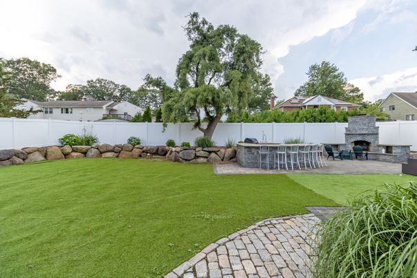 Backyard, Exterior, Fireplace
