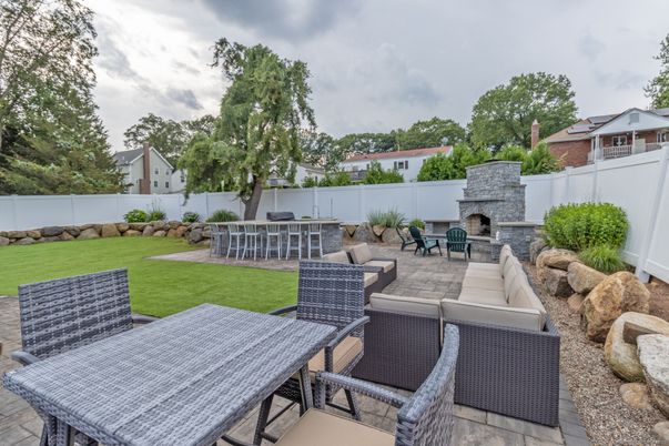 Backyard, Exterior, Fireplace
