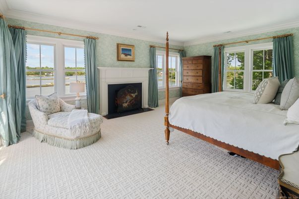 Bedroom, Fireplace, Interior, Water