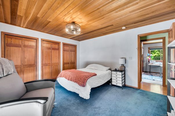 Bedroom, Interior, Wooden Ceilings, Wood Texture Flooring
