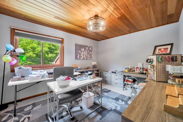 Home Office, Interior, Wooden Ceilings