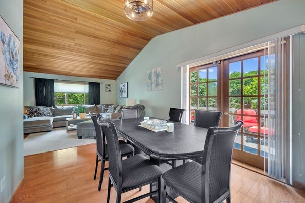 Dining room, Interior, Living room, Wooden Ceilings, Wood Texture Flooring