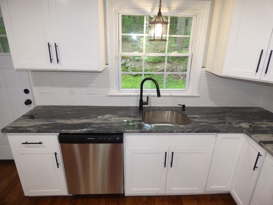 Interior, Kitchen, Pendant Lights, Stainless Steel Appliances, Wood Texture Flooring