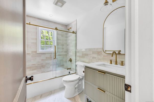 Bathroom, Glass Shower, Interior, Marble, Recessed Lighting