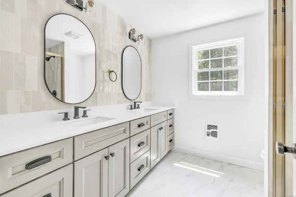 Bathroom, Dual Sink Vanities, Interior, Marble