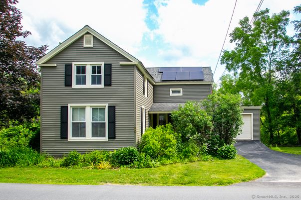 Attached, Exterior, Facade, Solar Panels, Queen Anne Victorian