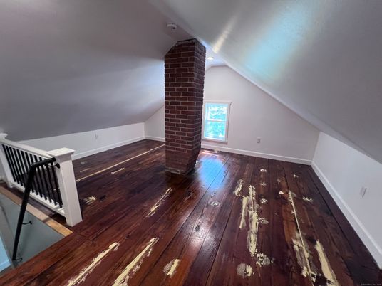 Empty room, Fireplace, Interior, Recessed Lighting, Wood Texture Flooring