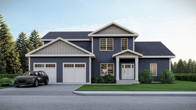 Attached, Exterior, Facade, Farmhouse