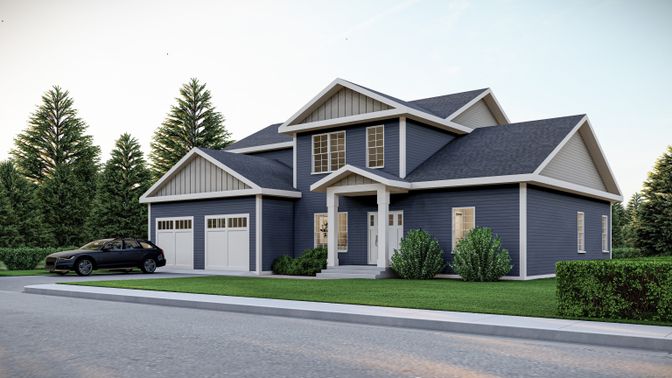 Attached, Exterior, Facade, Farmhouse