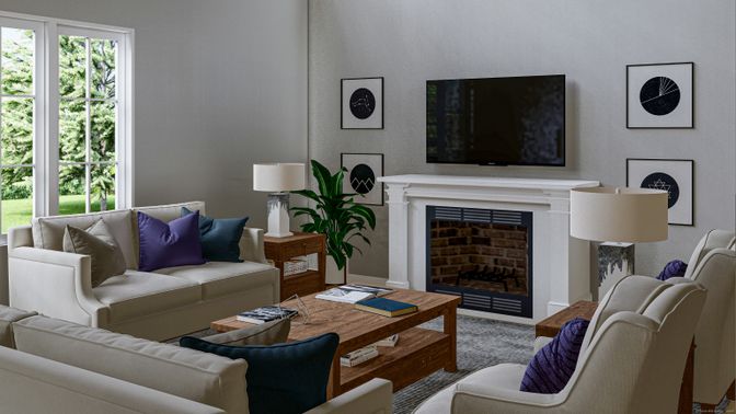 Fireplace, Interior, Living room