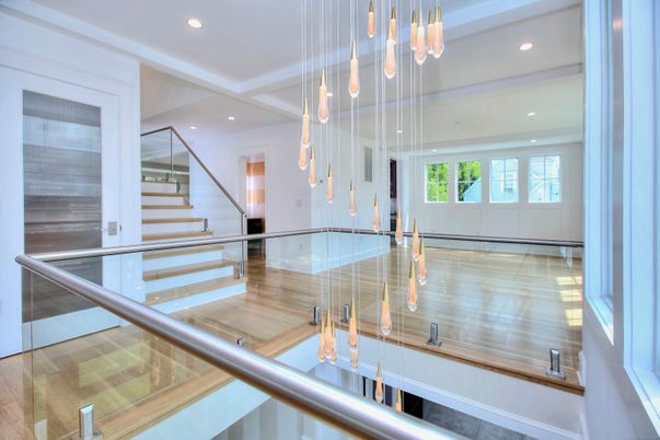 Interior, Pendant Lights, Recessed Lighting, Wood Texture Flooring