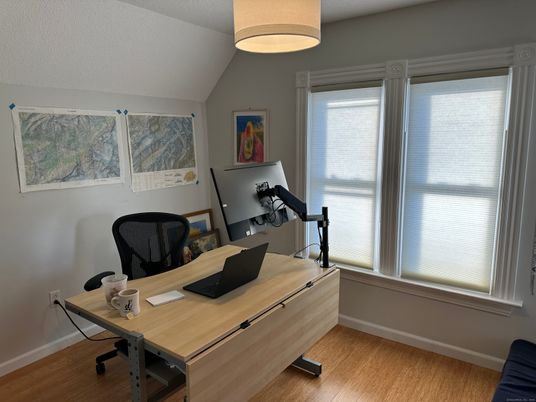 Fitness Equipment, Home Office, Interior, Wood Texture Flooring