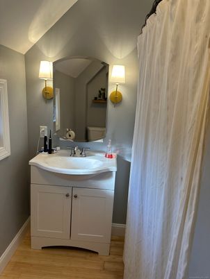 Bathroom, Interior, Wood Texture Flooring