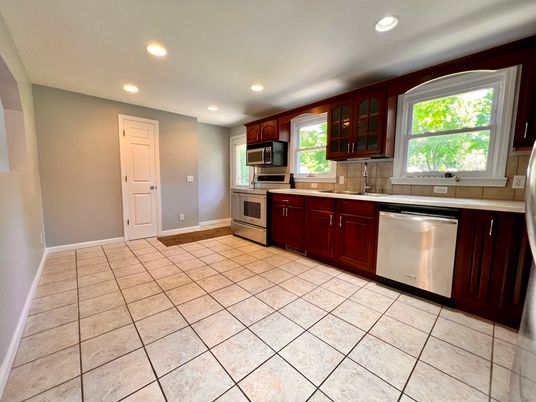 Interior, Kitchen, Recessed Lighting, Stainless Steel Appliances