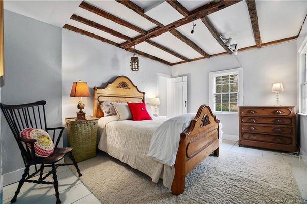 Bedroom, Interior, Wooden Beams