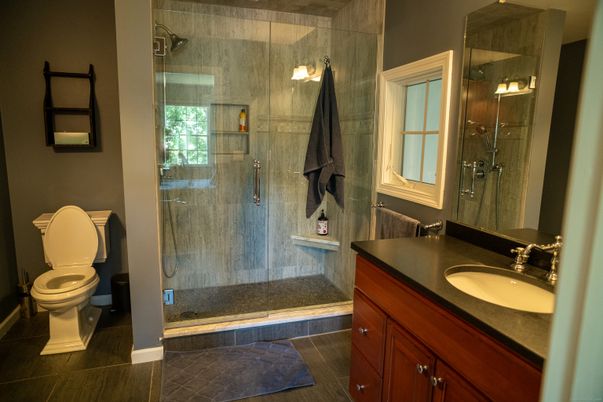 Bathroom, Glass Shower, Interior