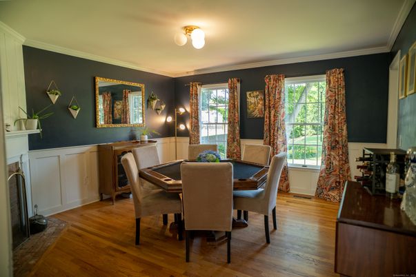 Dining room, Interior, Wood Texture Flooring