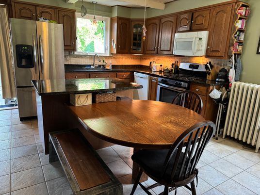 Dining room, Interior, Kitchen, Stainless Steel Appliances