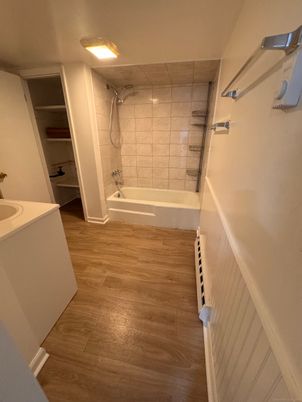 Bathroom, Interior, Wood Texture Flooring