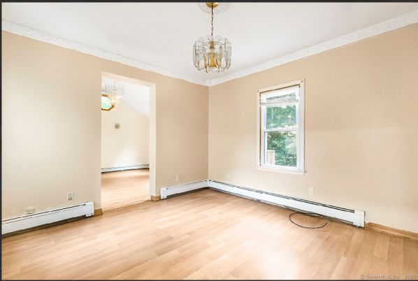 Chandelier, Empty room, Interior, Wood Texture Flooring