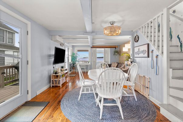 Dining room, Interior, Wood Texture Flooring