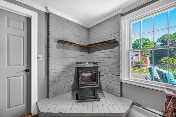 Fireplace, Interior, Stone Walls