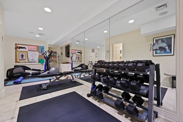 Fitness Equipment, Interior, Recessed Lighting