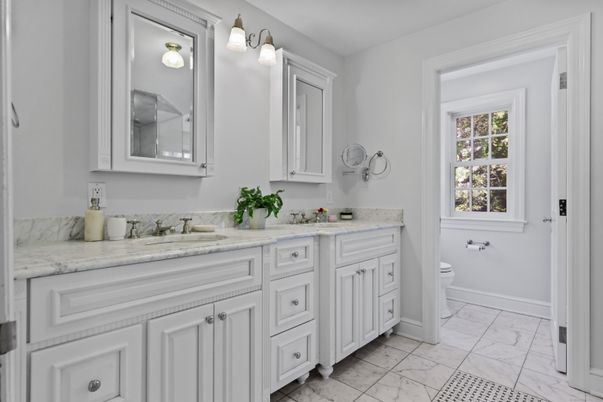 Bathroom, Dual Sink Vanities, Interior, Marble
