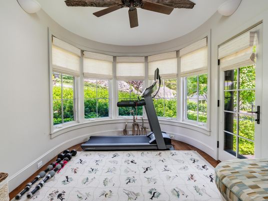 Fitness Equipment, Interior, Wood Texture Flooring