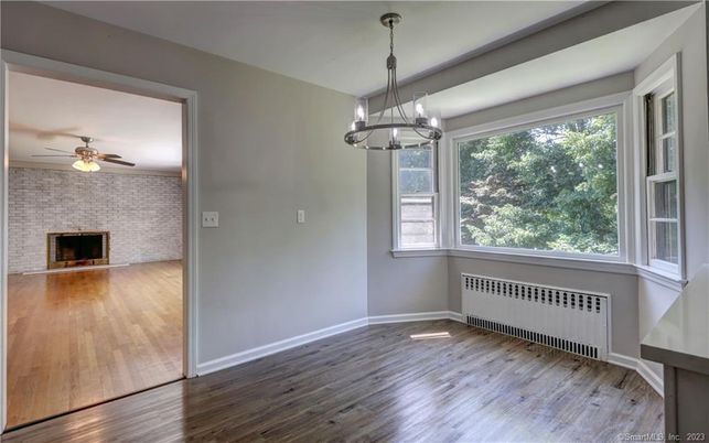 Fireplace, Interior, Pendant Lights, Stone Walls, Wood Texture Flooring