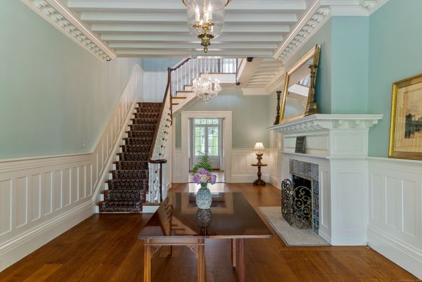 Chandelier, Fireplace, Interior, Wood Texture Flooring