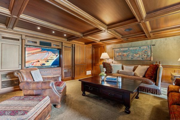 Interior, Living room, Recessed Lighting, Wooden Beams, Wooden Ceilings