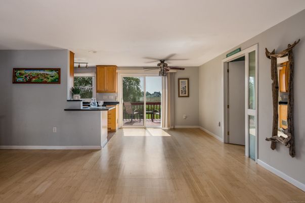 Empty room, Interior, Kitchen, Wood Texture Flooring