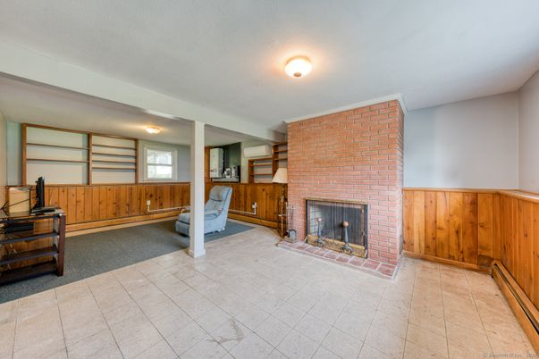 Fireplace, Interior, Stone Walls, Wooden Walls
